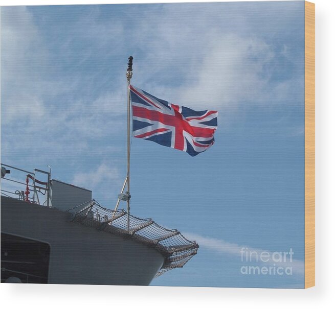 Flag Wood Print featuring the photograph Union Jack by Richard Brookes