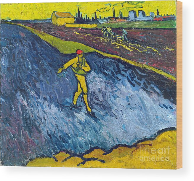 1888 Wood Print featuring the photograph VAN GOGH: THE SOWER, c1888 by Granger