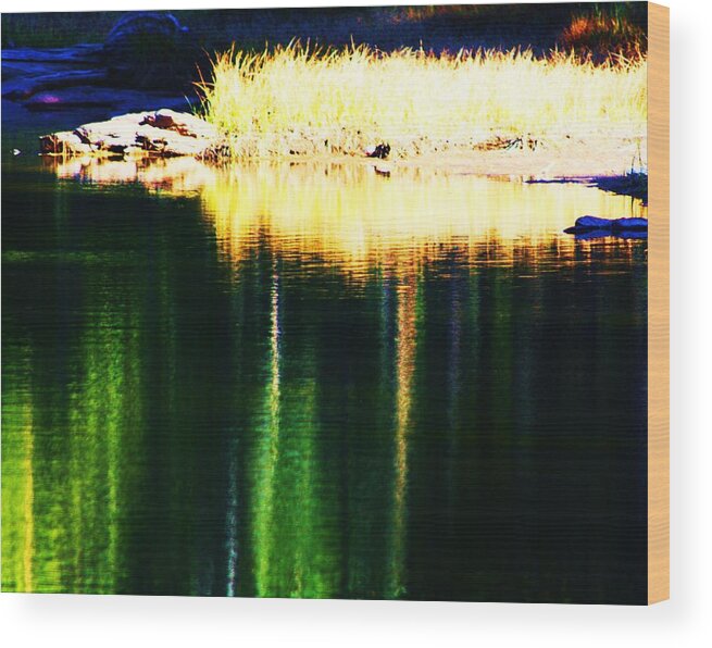 Water Wood Print featuring the photograph Water Abstract 2 by Russell Barton