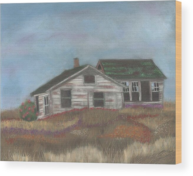 House Wood Print featuring the painting Where Flowers Grow by Arlene Crafton