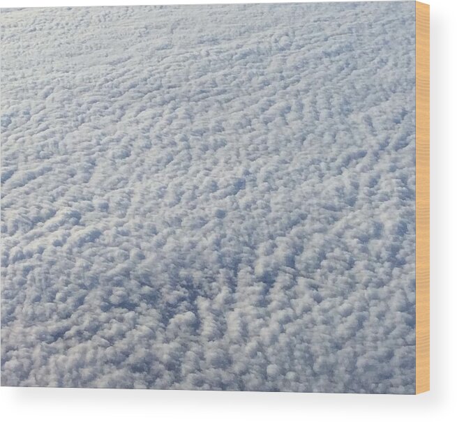 Clouds White Wood Print featuring the photograph White by Erika Jean Chamberlin