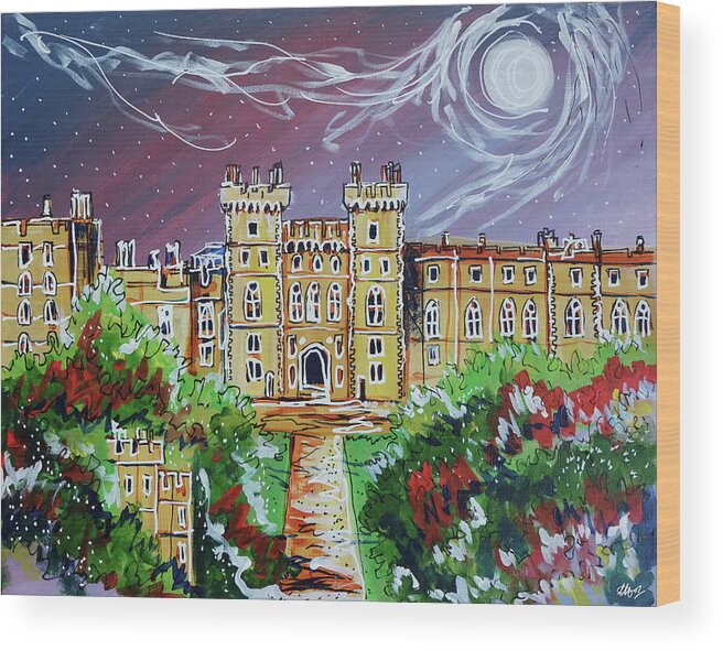 English Castles Wood Print featuring the painting Windsor Castle by Laura Hol
