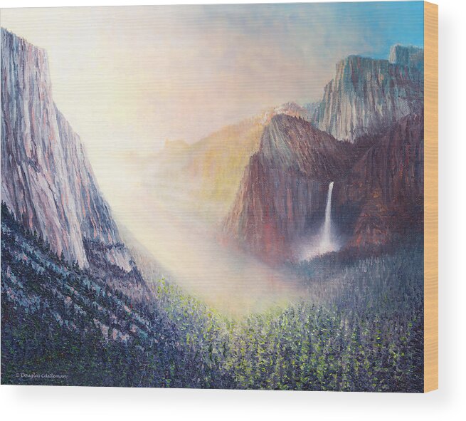 Yosemite Wood Print featuring the painting Yosemite Morning by Douglas Castleman