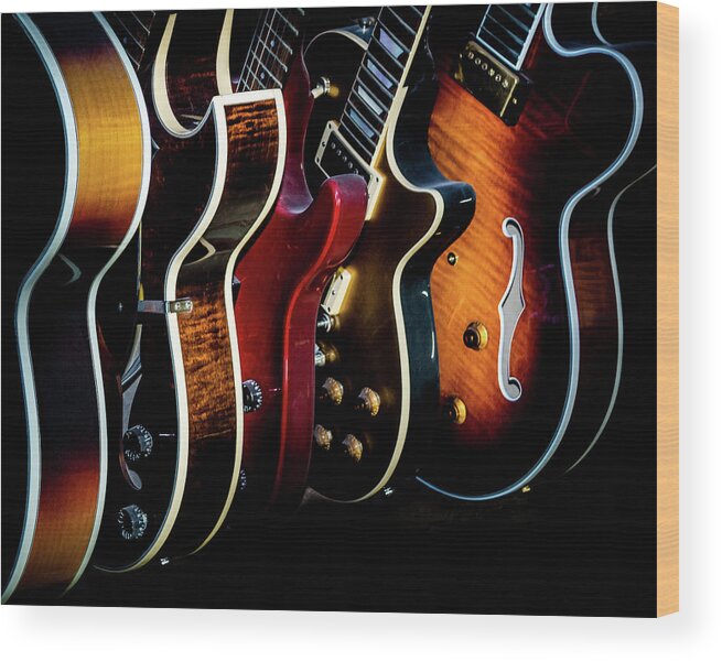 Guitar Wood Print featuring the photograph Body by Heritage by William Christiansen