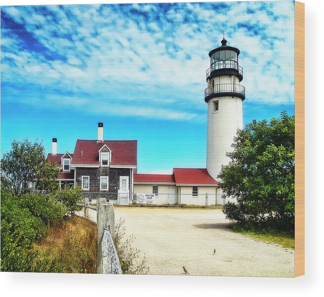 Cape Cod Light Wood Print featuring the photograph Cape Cod Light #1 by Tammy Wetzel
