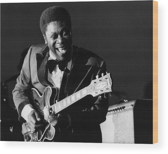 B.b. King Wood Print featuring the photograph Photo Of Bb King #5 by David Redfern