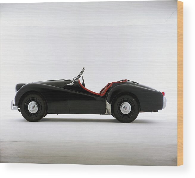 1950-1959 Wood Print featuring the photograph A 1954 Triumph Tr2 by Heritage Images