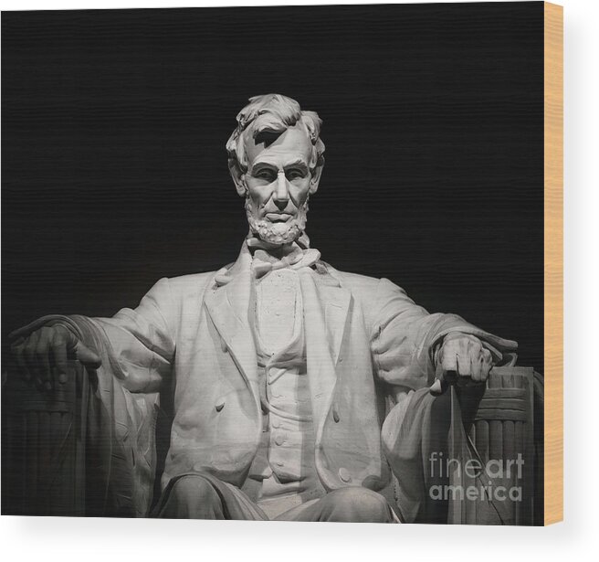 Abe Lincoln Wood Print featuring the photograph Abe Lincoln by Doug Sturgess