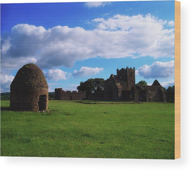 Circa 13th Century Wood Print featuring the photograph Ancient Abbey, 1200 Ad, Kilcooley by Designpics