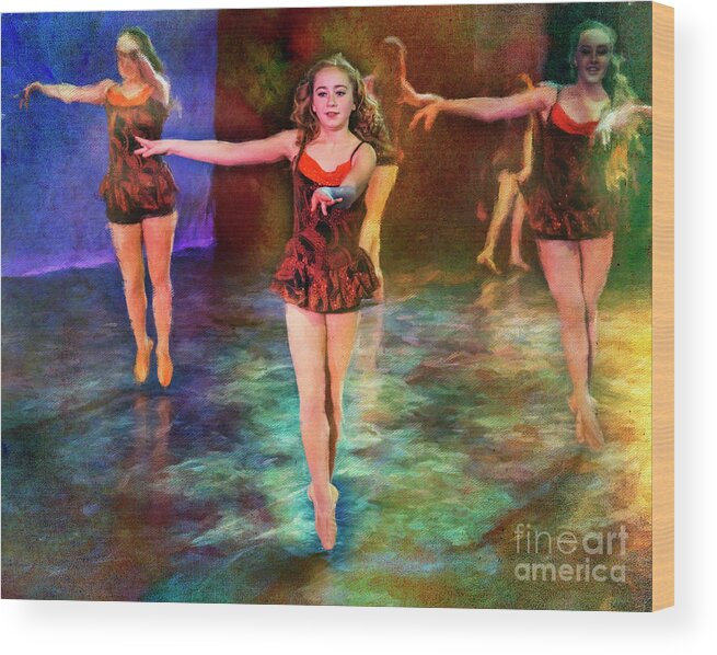 Ballerina Wood Print featuring the photograph Ballet Rehearsal by Craig J Satterlee