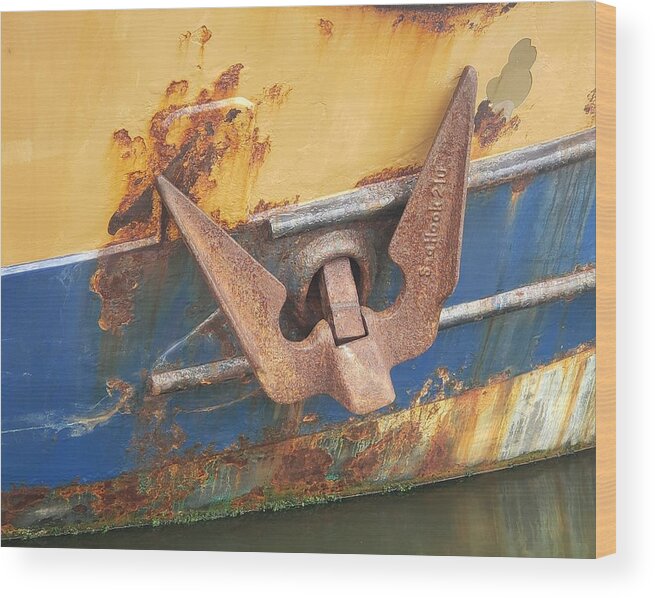 Boat Wood Print featuring the photograph Bucket of Bolts by Suzy Piatt