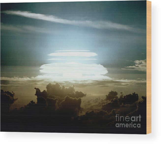 Air Pollution Wood Print featuring the photograph Cherokee Explosion by Bettmann