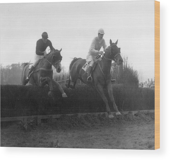 Horse Wood Print featuring the photograph Cowdray Hunt by J. A. Hampton