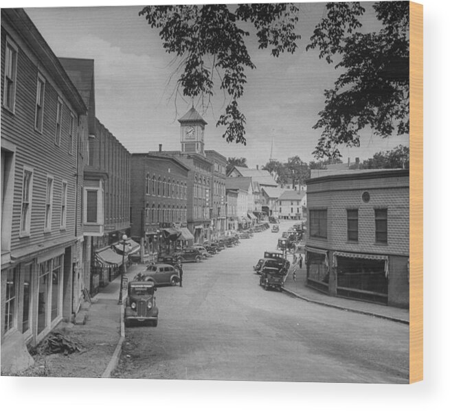 Dexter Wood Print featuring the photograph Dexter, Maine by Alfred Eisenstaedt