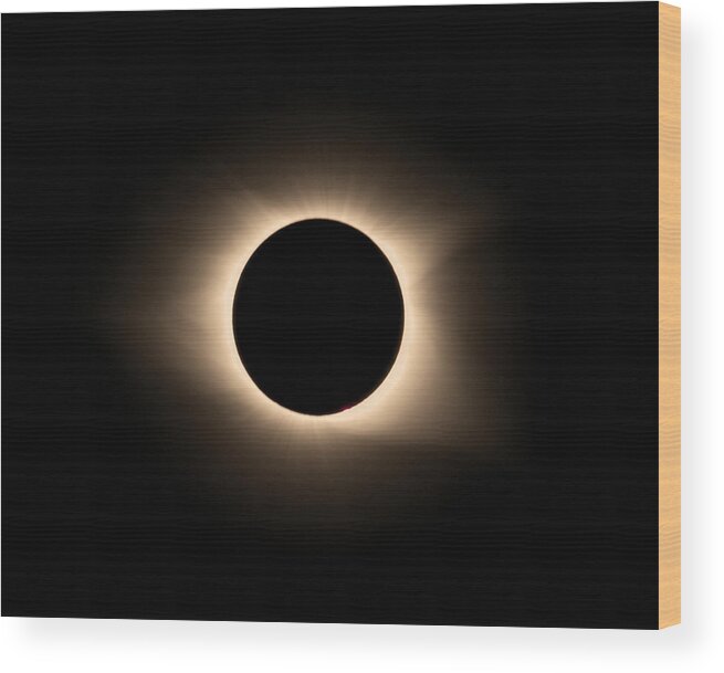 Eclipse 17 1 Wood Print featuring the photograph Eclipse 17 1 by Robert Michaud