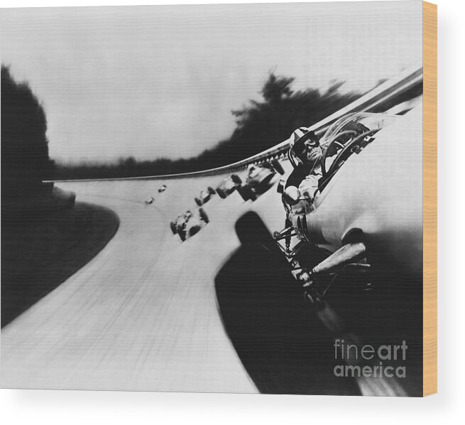 People Wood Print featuring the photograph Formula One Race In Grand Prix by Bettmann