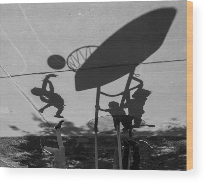 Education 
Sports
Basketball 
Shadow
Shadows
Kindergarten
Girl
Movement
Power
Hope
Agility
Student
Effort
Recess
Growth Wood Print featuring the photograph Girl Power by Sydney Harter