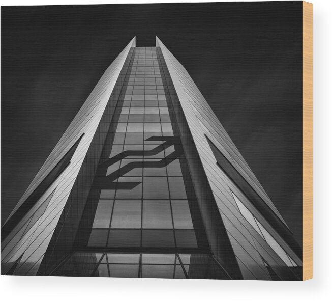 Architecture Wood Print featuring the photograph Head Office by Robert