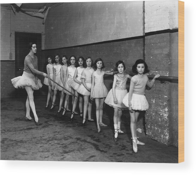 Ballet Dancer Wood Print featuring the photograph Karsavina & Pupils by Sasha