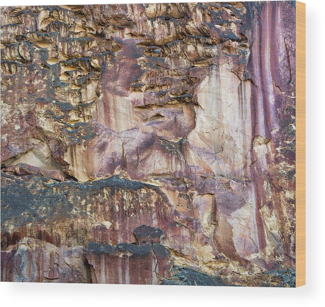 Basalt Wood Print featuring the photograph Leslie Gulch Cliff by Leland D Howard