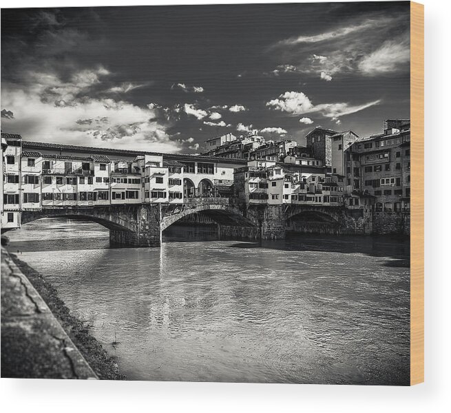 Letters From Florence 1 Wood Print featuring the photograph Letters From Florence 1 by Giuseppe Torre