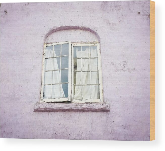 Window Wood Print featuring the photograph Lilac Window by Lupen Grainne