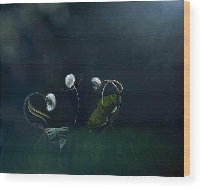  Wood Print featuring the photograph Moonlight Serenade... by Tatiana Gorilovsky