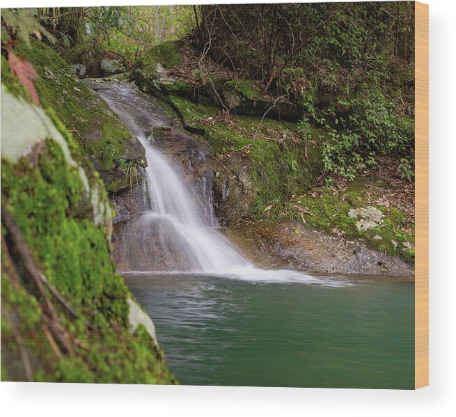 Waterfall Wood Print featuring the photograph Mountain Waterfall II by William Dickman