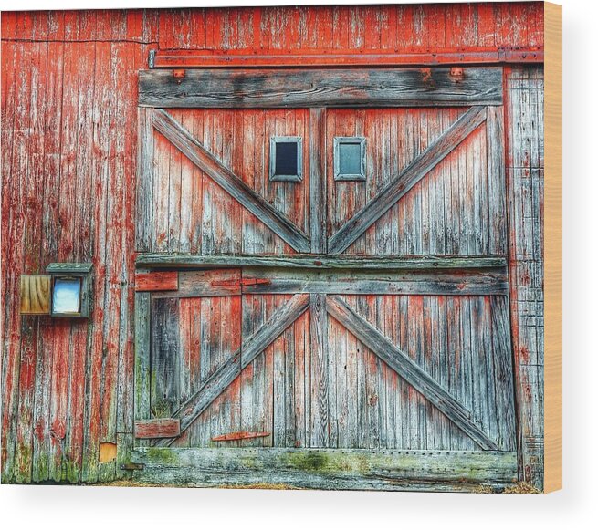 Old Barn Door Wood Print By Jenny Lauretano Eyeem