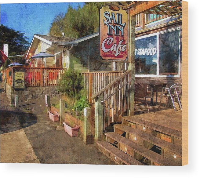 Newport Oregon Wood Print featuring the photograph On The Bayfront by Thom Zehrfeld