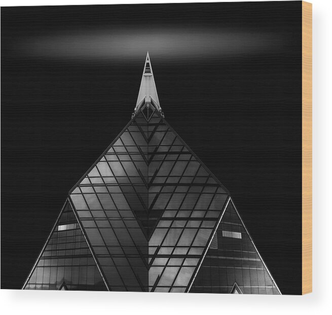  Wood Print featuring the photograph Philadelphia Two Liberty Place by Xiaobing Tian