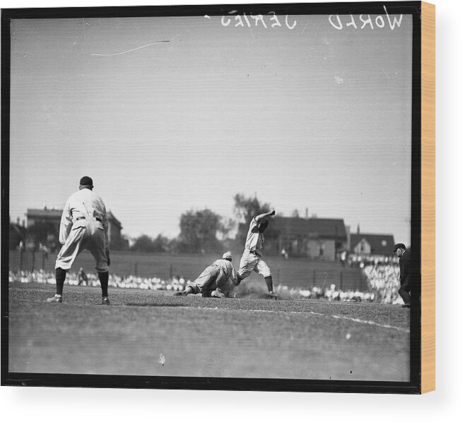People Wood Print featuring the photograph Play During The 1929 World Series by Chicago History Museum