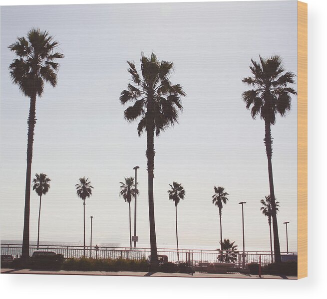 Santa Monica Wood Print featuring the photograph Santa Monica- Photography by Linda Woods by Linda Woods