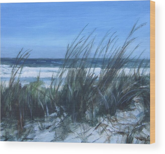 Acrylic Wood Print featuring the painting Sea Breeze by Paula Pagliughi