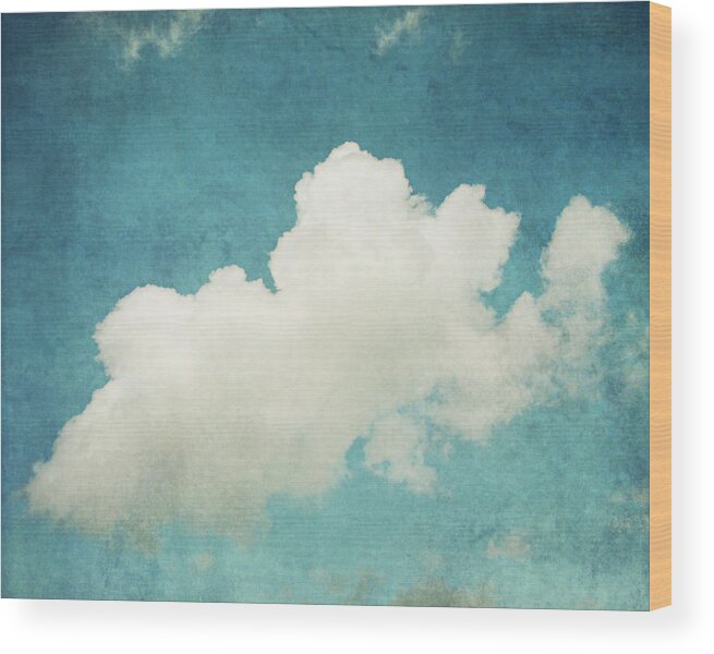 Cloud Wood Print featuring the photograph Silver Lining by Lupen Grainne