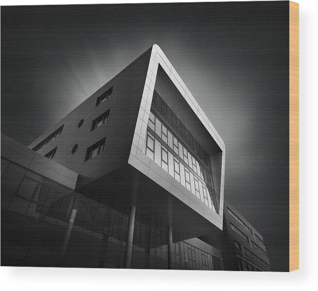 Architecture Wood Print featuring the photograph Soaring by Oscar Lopez