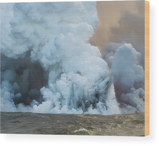 Lava Wood Print featuring the photograph Submerged Lava Bomb by William Dickman