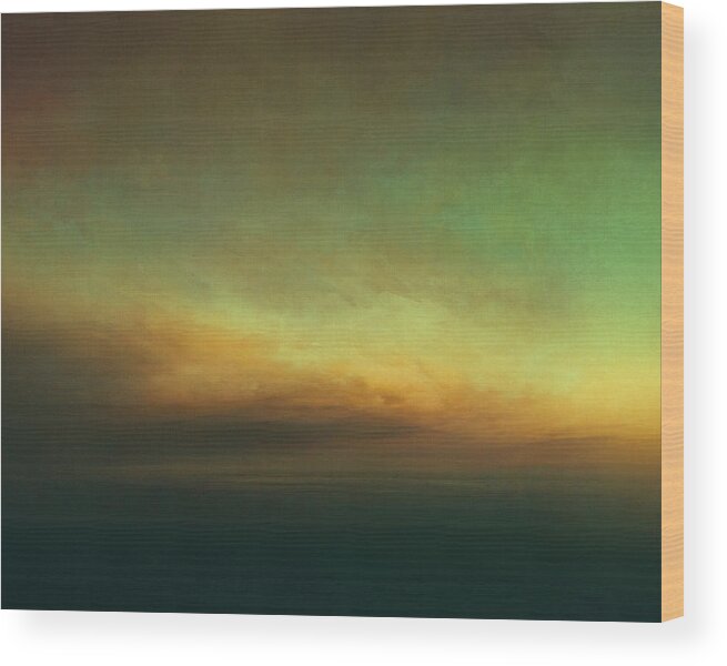 Atmosphere Wood Print featuring the mixed media Sun Swept by Lonnie Christopher