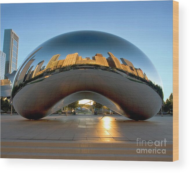 Arc Wood Print featuring the photograph Sunrise In Cloudgate by Martin Konopacki