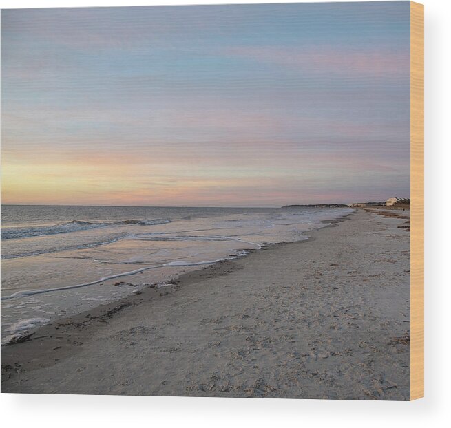 Sunrise Wood Print featuring the photograph Sunrise Over Hilton Head No. 0316 by Dennis Schmidt