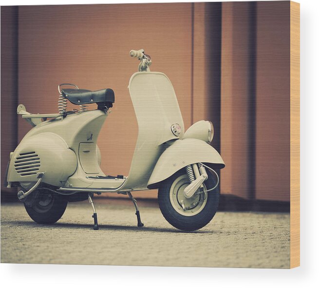 Scooter Wood Print by - Photos.com