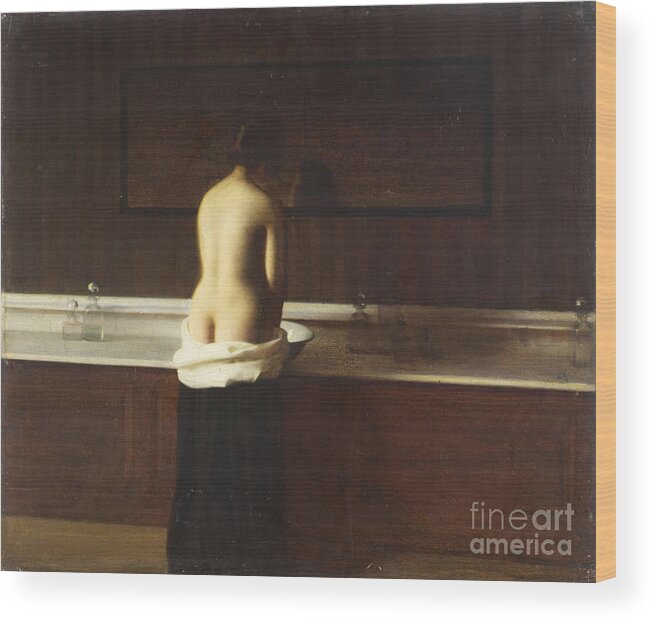 Oil Painting Wood Print featuring the drawing Young Woman At Her Toilet, 1898 by Heritage Images