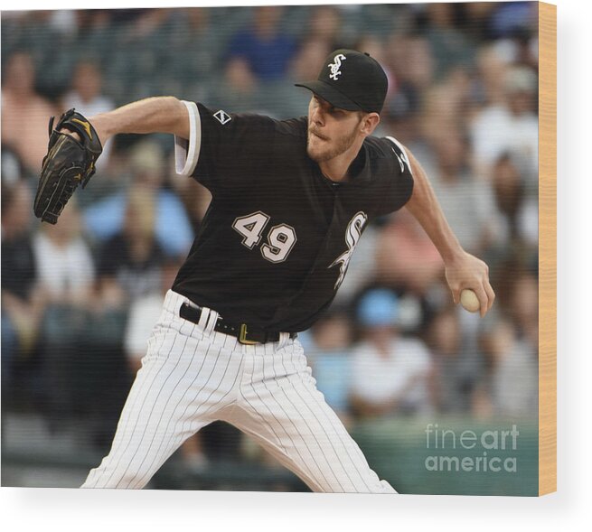 Three Quarter Length Wood Print featuring the photograph Chris Sale by David Banks
