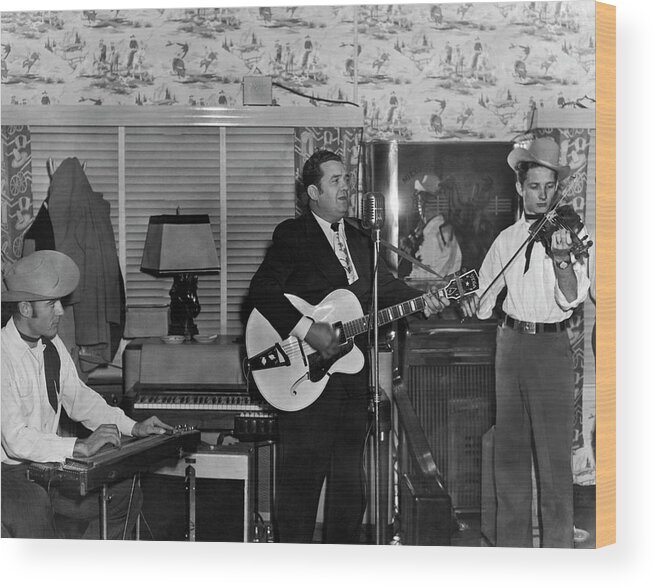1940s Wood Print featuring the photograph Country Music Star Bob Wills by Underwood Archives