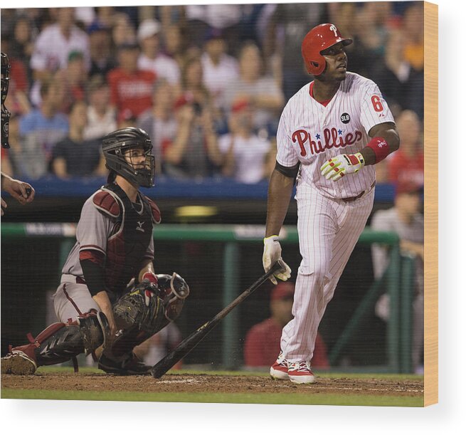People Wood Print featuring the photograph Ryan Howard by Mitchell Leff