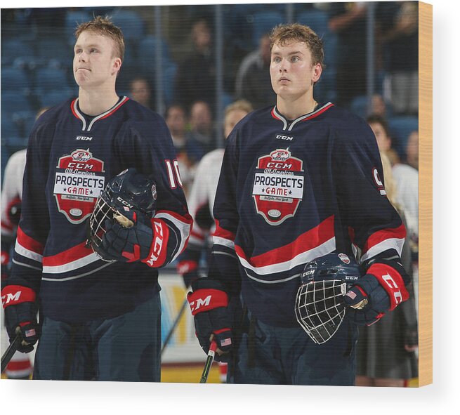 Kieffer Bellows Wood Print featuring the photograph CCM/USA Hockey All-American Prospects Game #11 by Jen Fuller