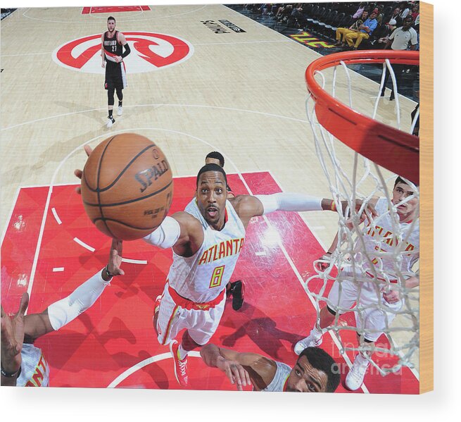 Dwight Howard Wood Print featuring the photograph Dwight Howard #2 by Scott Cunningham