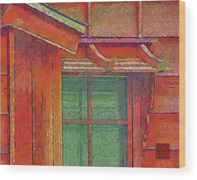 Architecture Wood Print featuring the mixed media #212 House Of Rectangles, Kanazawa, Japan #212 by Richard Neuman Architectural Gifts