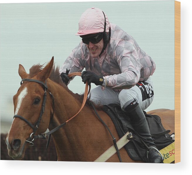 England Wood Print featuring the photograph Newbury Races #4 by Bryn Lennon