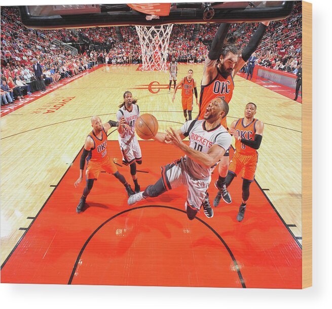 Nba Pro Basketball Wood Print featuring the photograph Eric Gordon by Bill Baptist